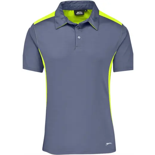 Mens Glendower Golf Shirt Yellow Front